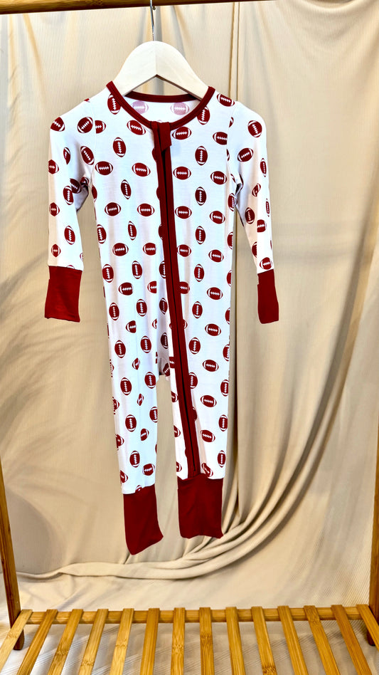 Football Bamboo Onesie