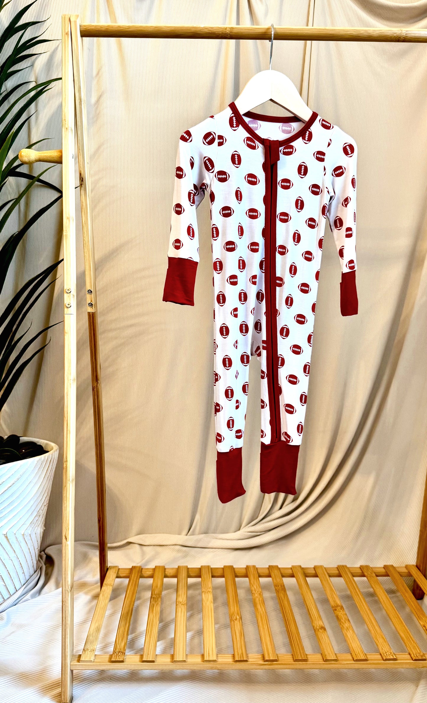 Football Bamboo Onesie