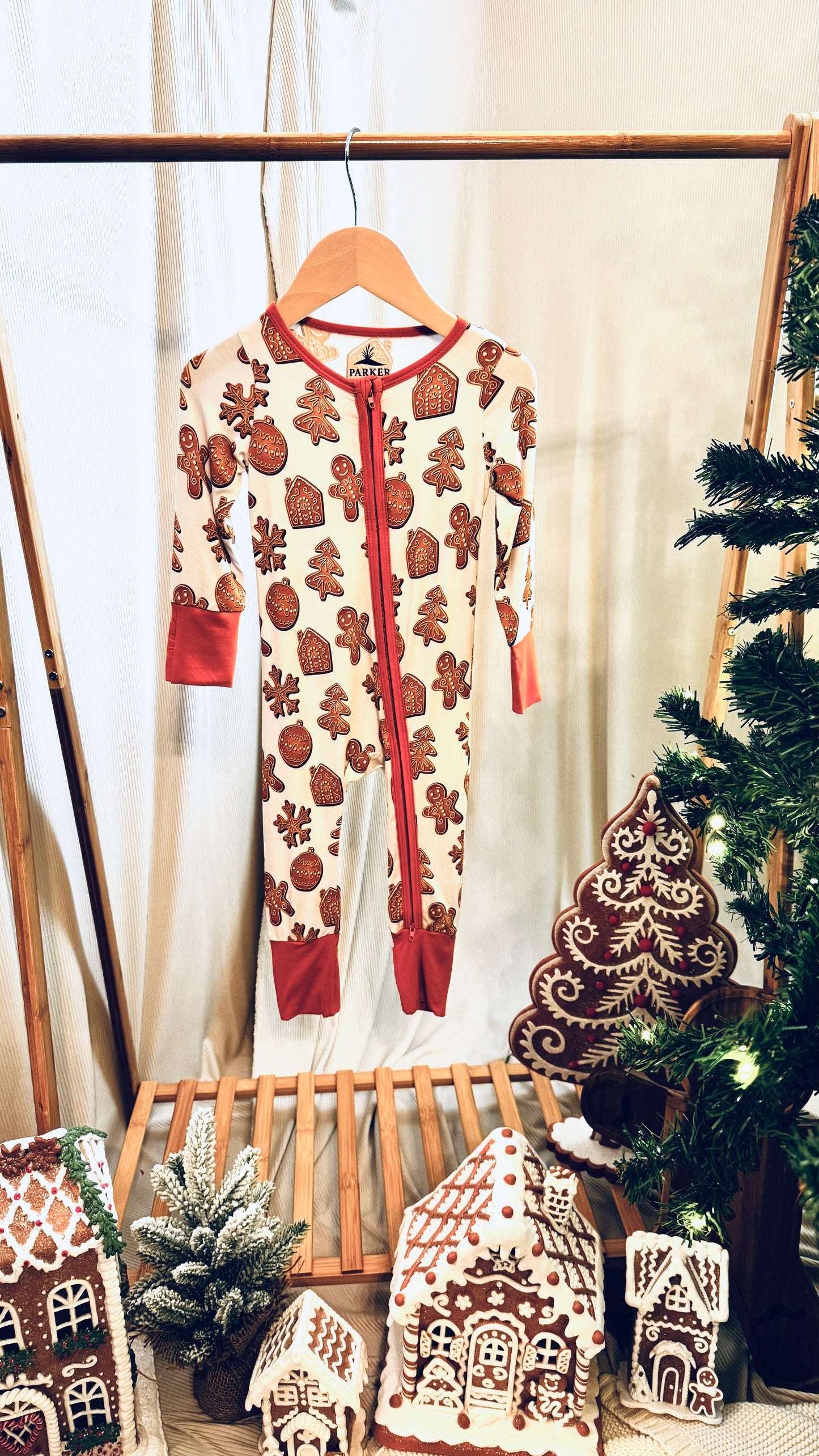 Gingerbread Cookies Bamboo Onesie