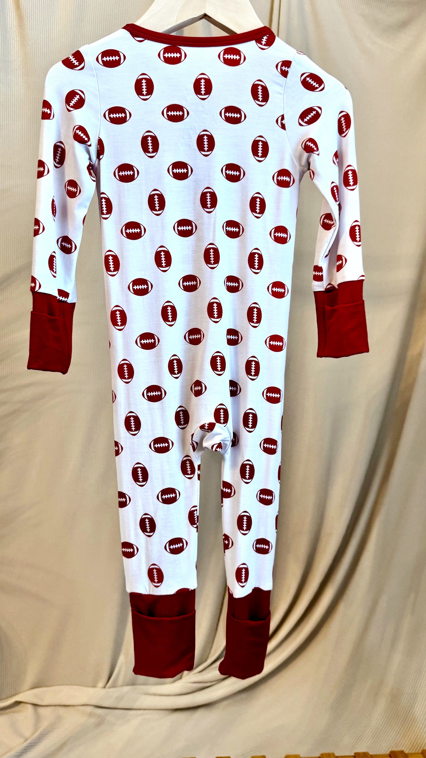 Football Bamboo Onesie