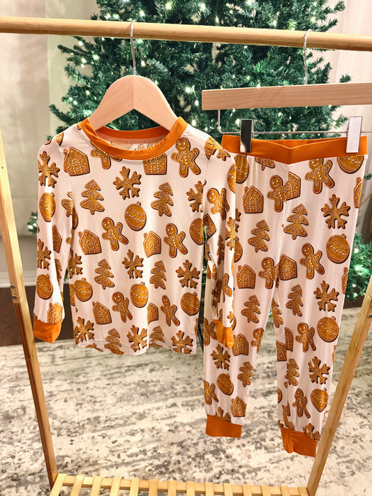Gingerbread Cookies Two-Piece Bamboo Lounge Set