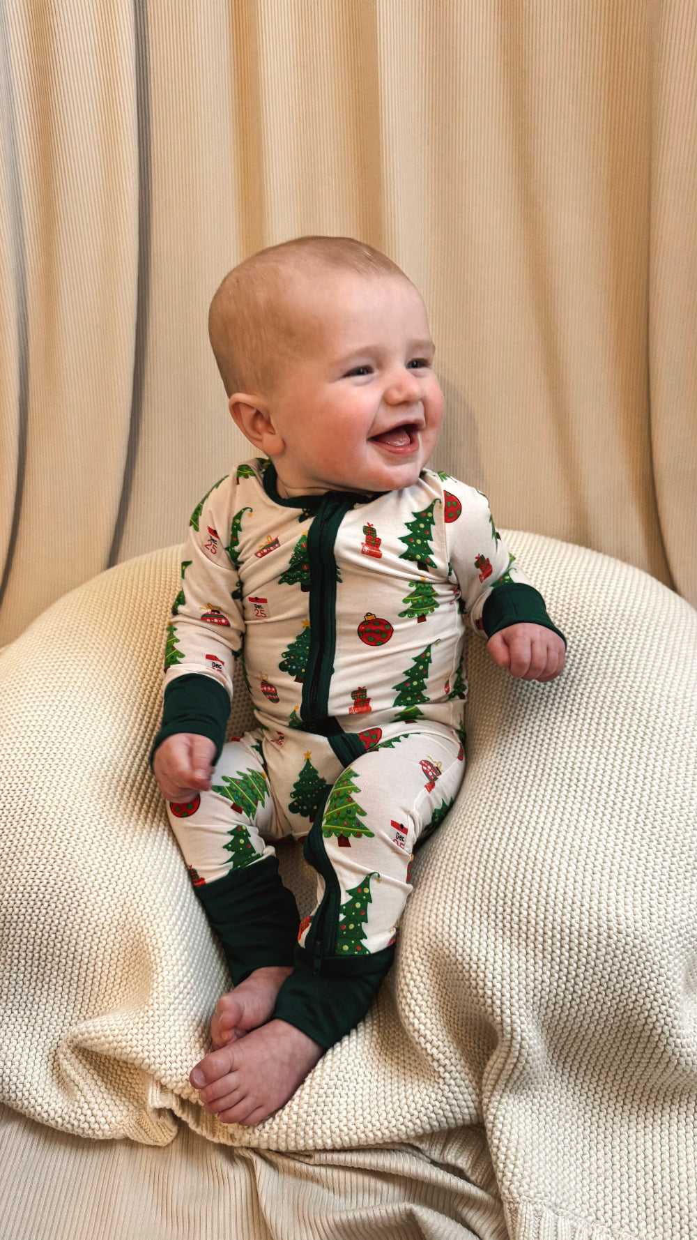 Christmas Tree Bamboo Onesie