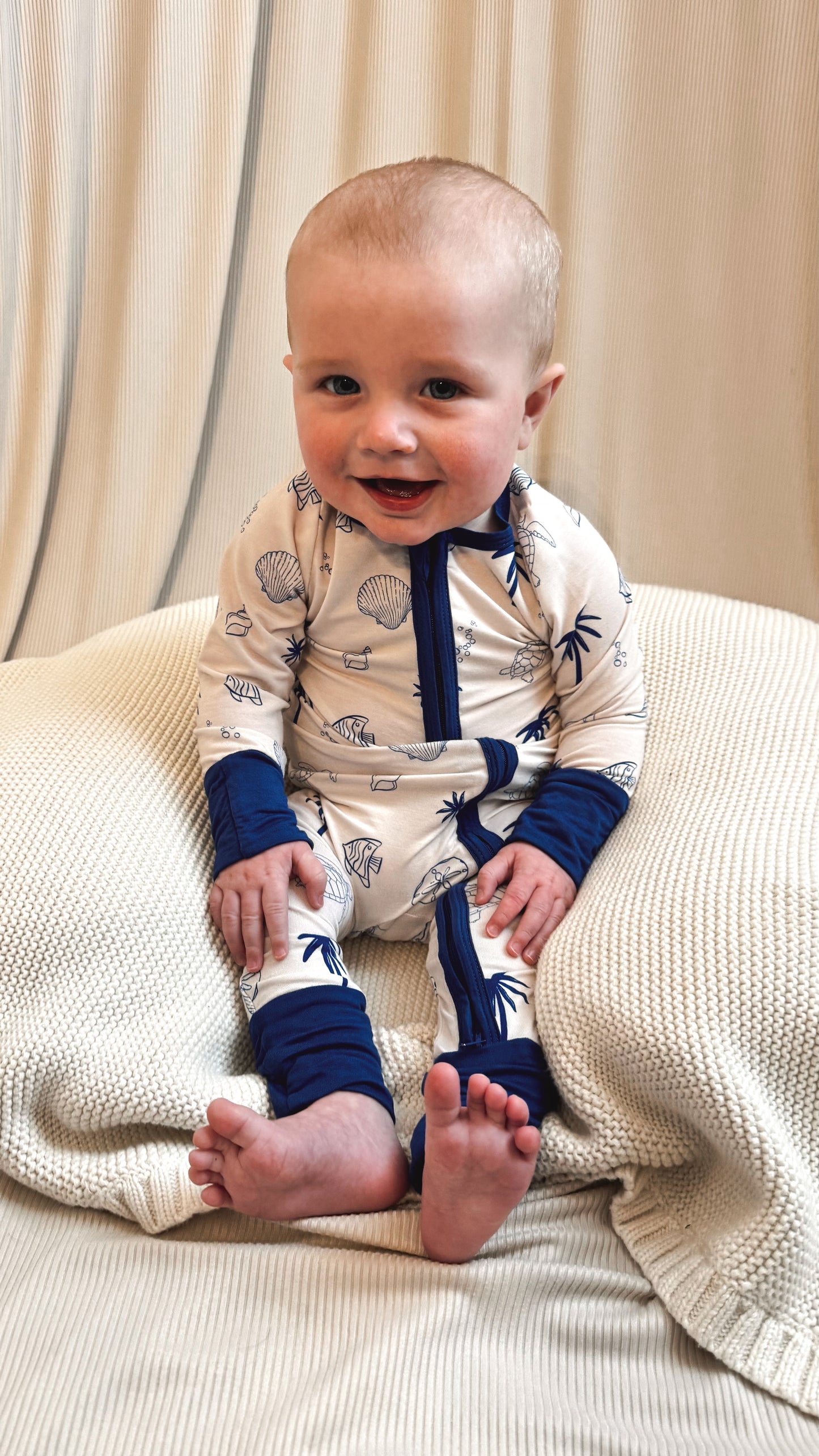 Going Coastal Bamboo Onesie