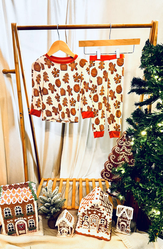 Gingerbread Cookies Two-Piece Bamboo Lounge Set
