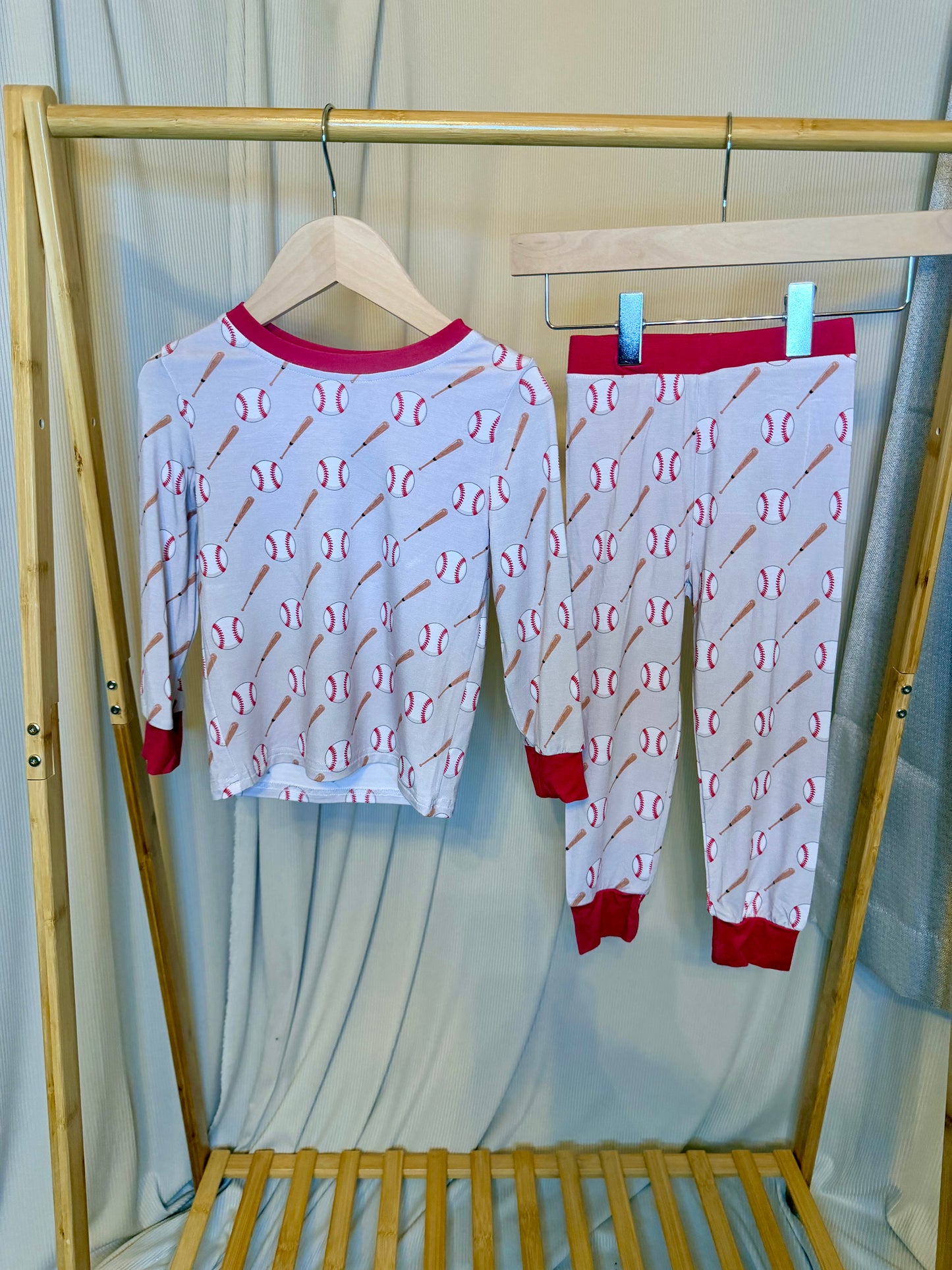 The Baseball Two-Piece Bamboo Lounge Set